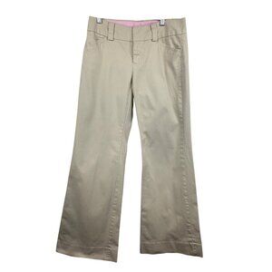 Gap Curvy Ankle Stretch Flare Pants Size 4 Beige